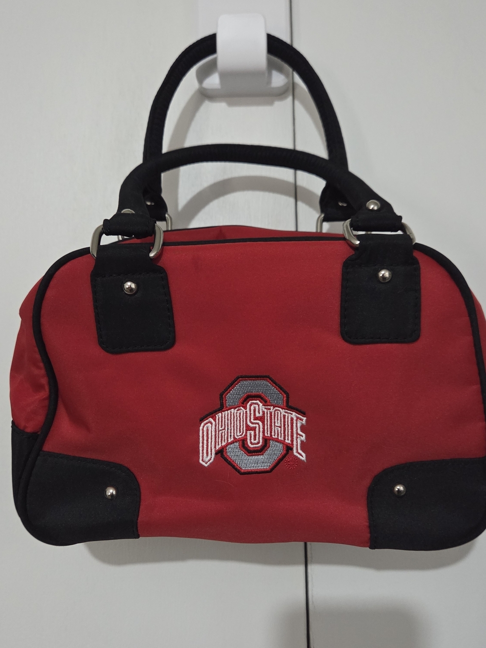 Red Mini Satchel with Ohio State Logo - Women's Mini Bag